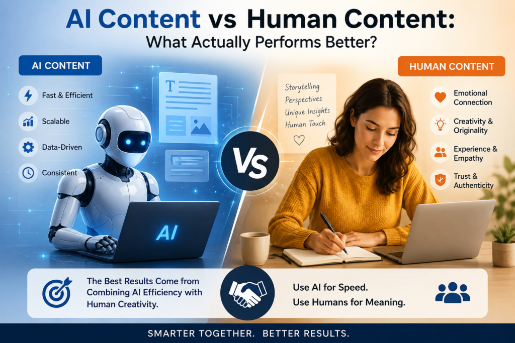 ai content vs human content what actually performs better